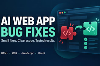 fix small bugs in your ai generated web app
