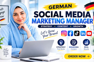 be your professional german social media marketing manager and content creator