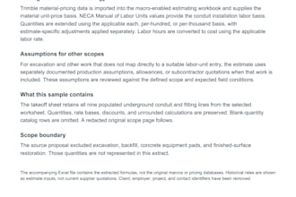 prepare a professional electrical estimate and takeoff