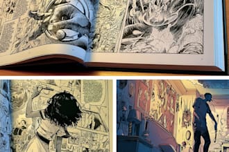 draw manga page , comic page ,nsfw comic and manga