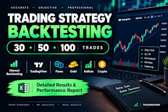manually back test your trading strategy on trading view