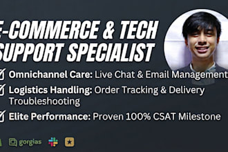 be your customer service and live chat support agent