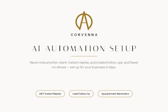 create an ai powered lead response and booking system