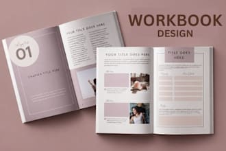 design workbook, educational workbook,editable, digital workbook, canva workbook
