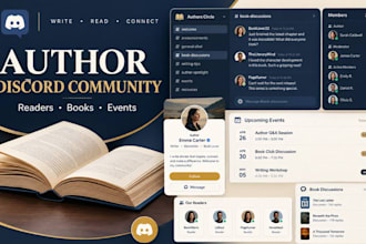 build setup a polished discord book author community and event support server