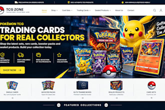 build pokemon tcg trading card shopify store for collectors online sellers