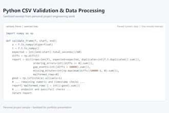 do CSV validation against your rules with an exceptions report