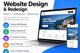 wix website, wix web design, wix web redesign, website design