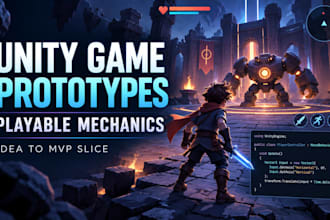 build a playable unity game prototype or mvp
