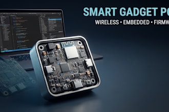 design smart gadget pcb, wireless electronics and embedded firmware