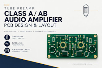 design tube preamp class a ab audio amplifier pcbs
