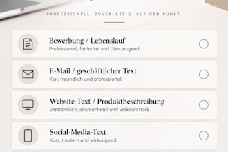 write and proofread professional german texts