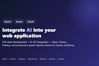 integrate openai, gemini or claude ai into your web app