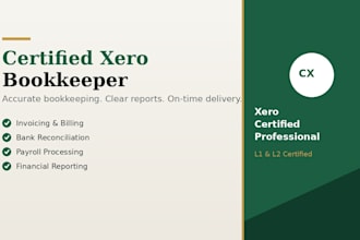 do xero bookkeeping, invoicing and bank reconciliation
