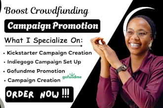 create crowdfunding campaign for kickstarter gofundme and indiegogo