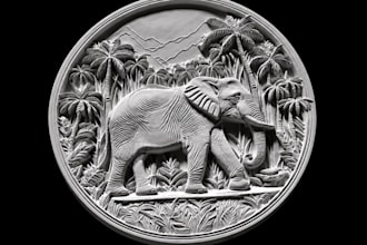 sculpt custom relief design for cnc,plaque,cnc ready file for carving,medallions