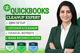 cleanup, catchup, reconcile in quickbooks online bookkeeping