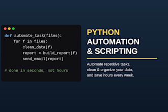 write python scripts to automate your repetitive tasks