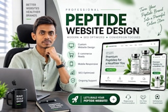 design a premium peptide ecommerce store
