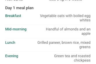 create a personalized diet plan for weight loss