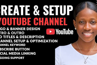 create youtube channel, thumbnail design and seo for channel growth