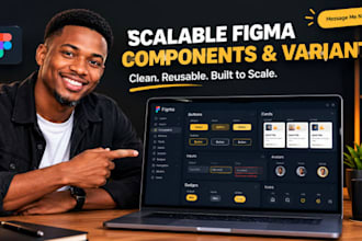 design scalable figma auto layout components and variants