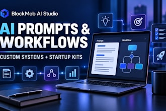 create custom ai prompts workflows and startup launch kits