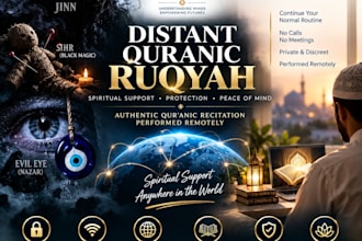 provide distant quranic ruqyah for spiritual protection and support