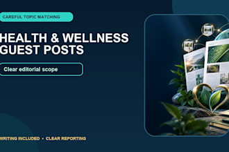 publish health and wellness guest posts on relevant websites