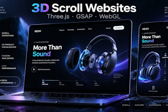 build a 3d interactive scroll animated website with threejs and gsap