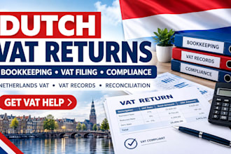 handle dutch vat returns, bookkeeping and vat compliance for your business