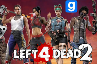 professionally edit, port or create left 4 dead 2, l4d2 player model in blender