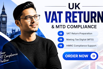 prepare your UK vat return and mtd compliance support for hmrc