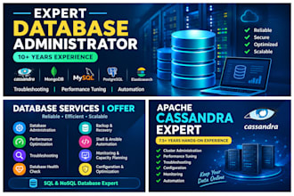 be your expert dba for sql and nosql database administration