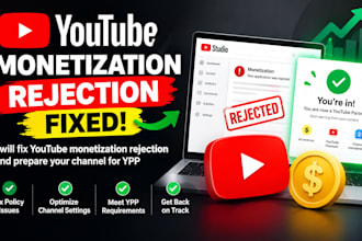 fix youtube monetization rejection and prepare your channel for ypp