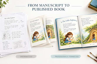 format and layout your children book for KDP and print