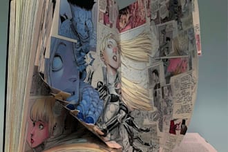 manga page , comic page ,nsfw comic and manga illustration