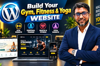 design a gym, yoga and personal trainer wordpress website