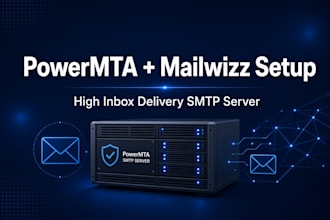 setup powermta pmta SMTP server with mailwizz for bulk email marketing