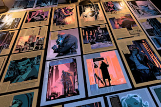 custom comic art, panel, cover and character page for books