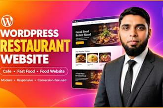create a wordpress restaurant cafe fast food website