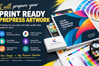 prepare your print ready prepress artwork