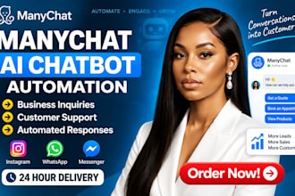 setup manychat ai chatbot for business customer support