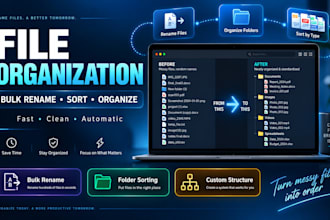 rename and organize hundreds of files automatically