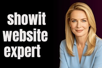 design and redesign showit website