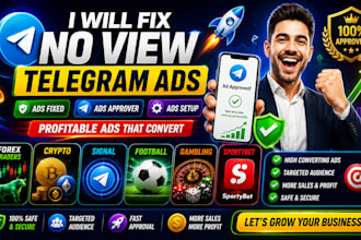 setup approved telegram ads