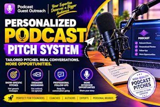 write personalized podcast guest pitches matched to your expertise