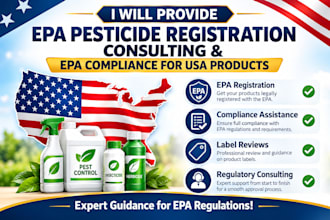 provide epa pesticide registration consulting and epa compliance for USA product