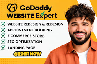 redesign godaddy website godaddy airo design  landing page as godaddy expert
