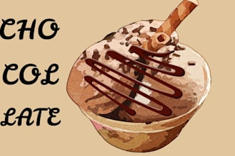design sweet bakery, chocolates and food logo